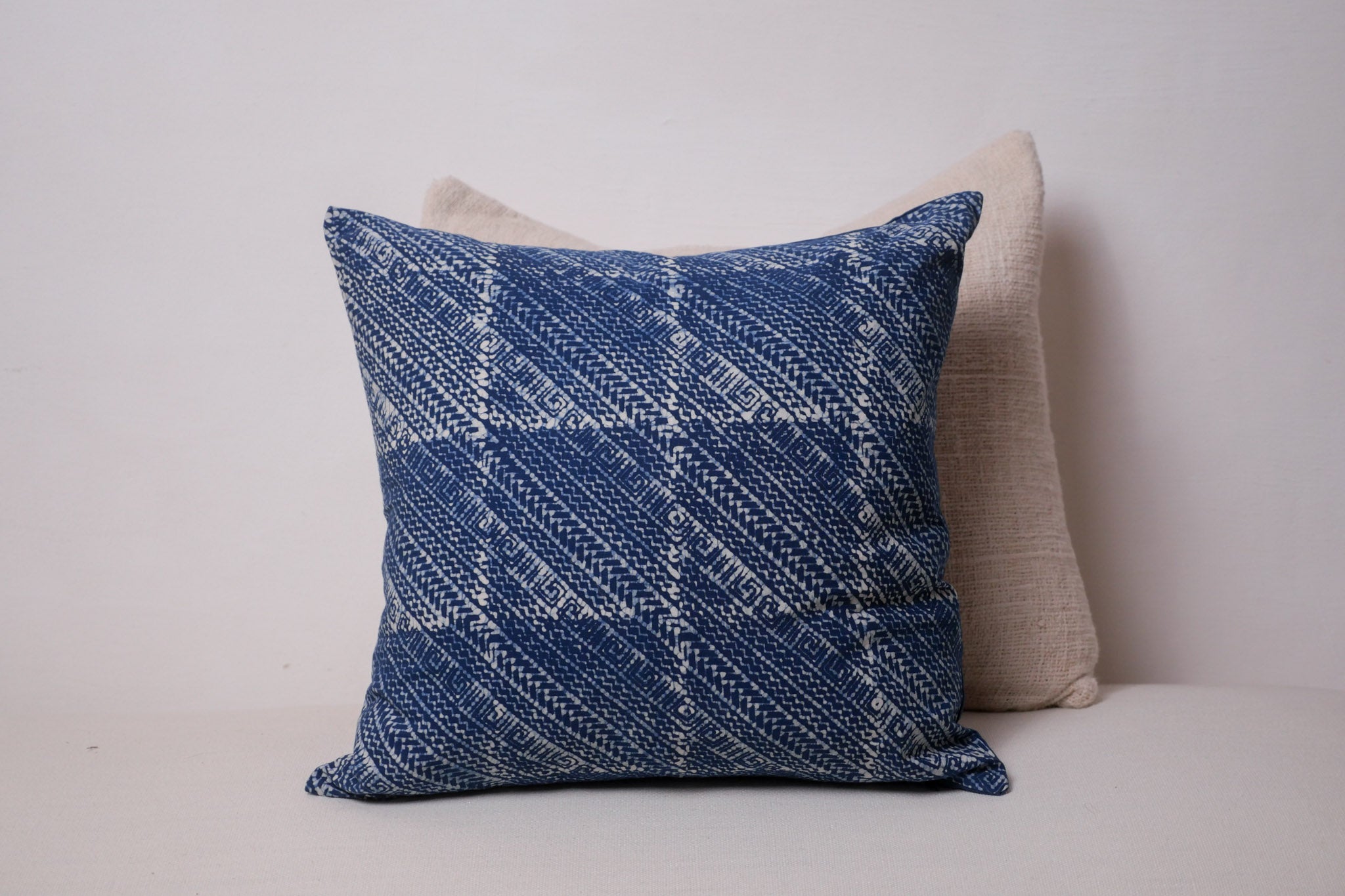 Hausse de coussin indigo