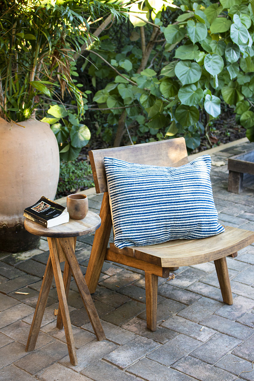 Housse de coussin Sarapillo, tissé main en Mexique 55x50cm