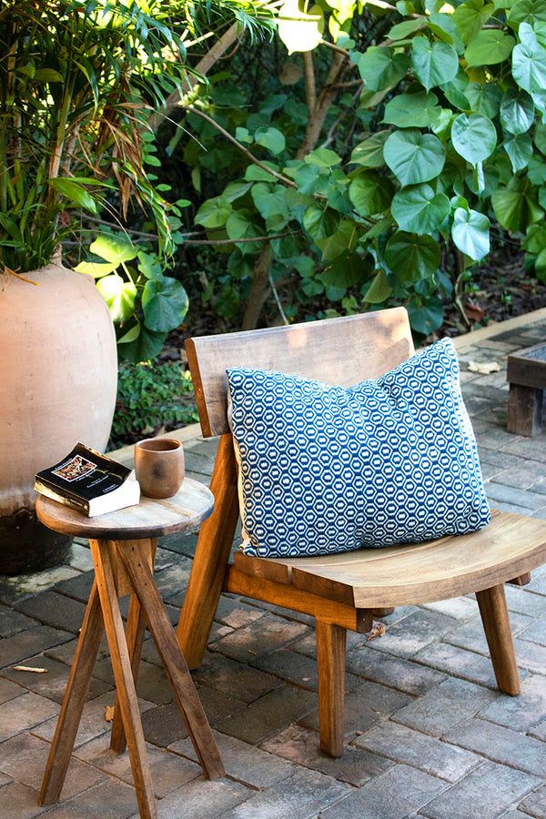 Housse de coussin Sarapillo, tissé main en Mexique 55x50cm
