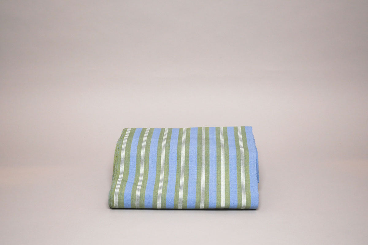Chemin De Table Tissé Main, Rayures Meadow And Green Image secondaire du produit