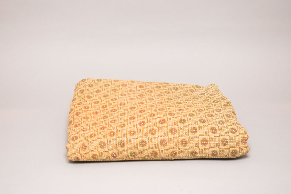 Kantha sari couvre-lit  No.106 "Sandbanks",  coton recyclé brodé à la main