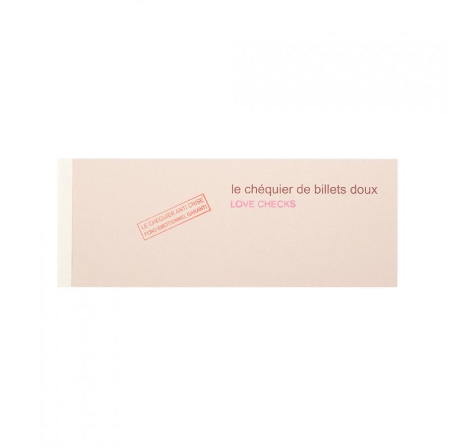 Atelier Stephanie Radenac Papeterie Love checks, le chéquier de billets doux par Stéphanie Radenac