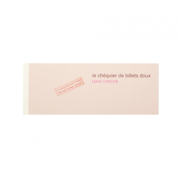 Atelier Stephanie Radenac Papeterie Love checks, le chéquier de billets doux par Stéphanie Radenac