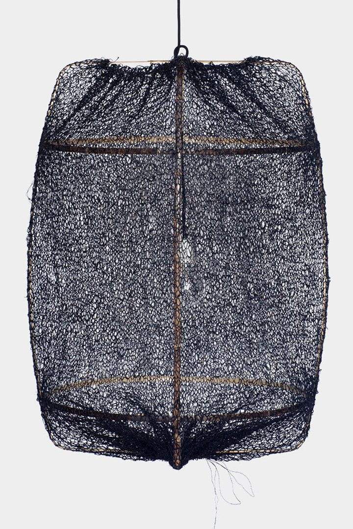 Luminaire Ay Illuminate, suspension Z1 Sisal noir Bamboo noir et sisal, D67 x 100 cm Main image