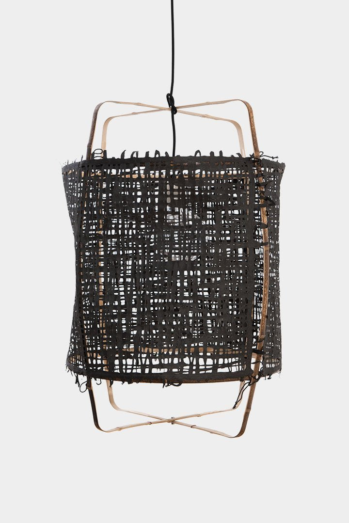  Luminaire Ay Illuminate, suspension Z11 Papier noir, Suspension Z11 papier, Ay Illuminate, D48,5 cm x H72,5 cm