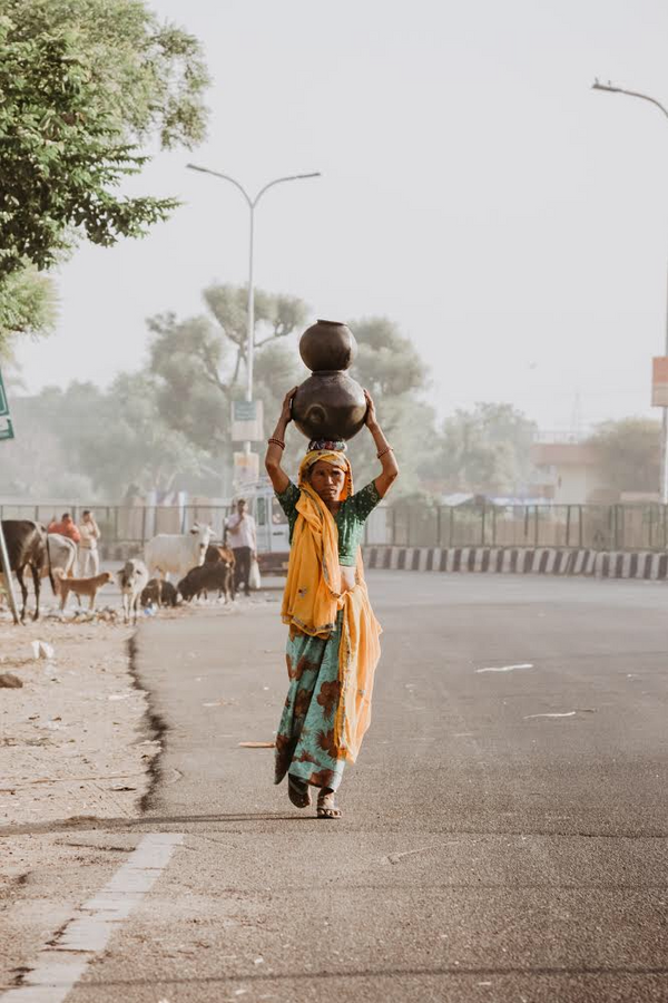 Woman in sari
