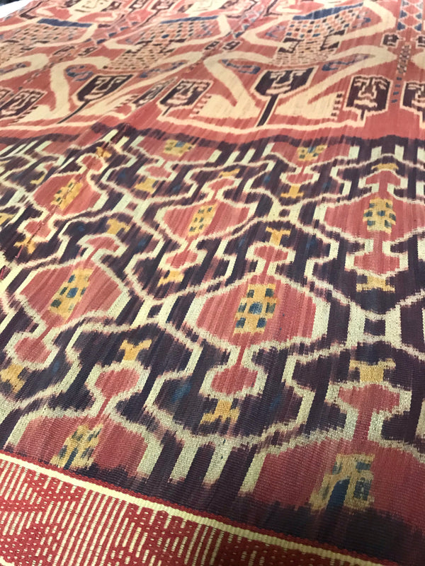 Ikat de Sumba ancien - Reine et grenouilles