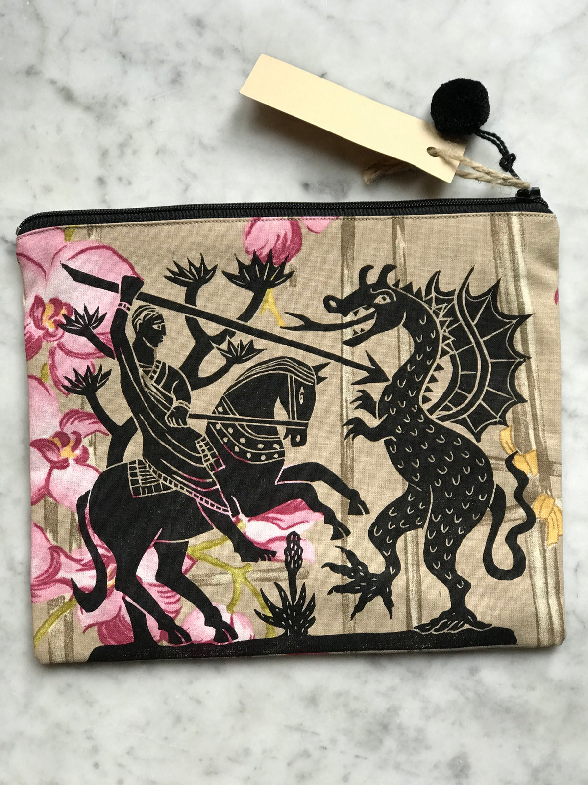 Chica Boyriven, Pochette linogravure, dragon No.5 Image principale du produit