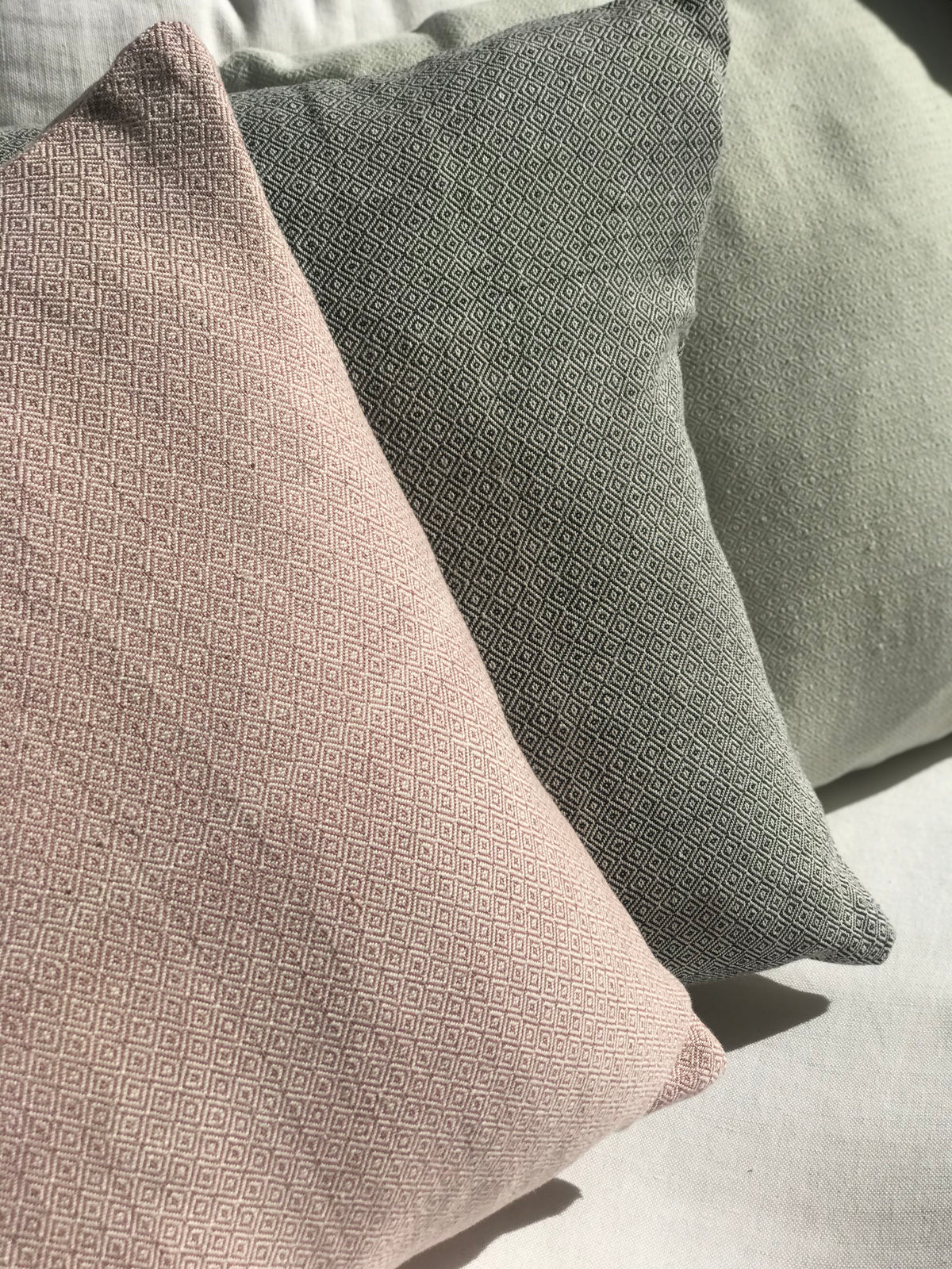Hand woven cushion, made in Mexico, fair trade.