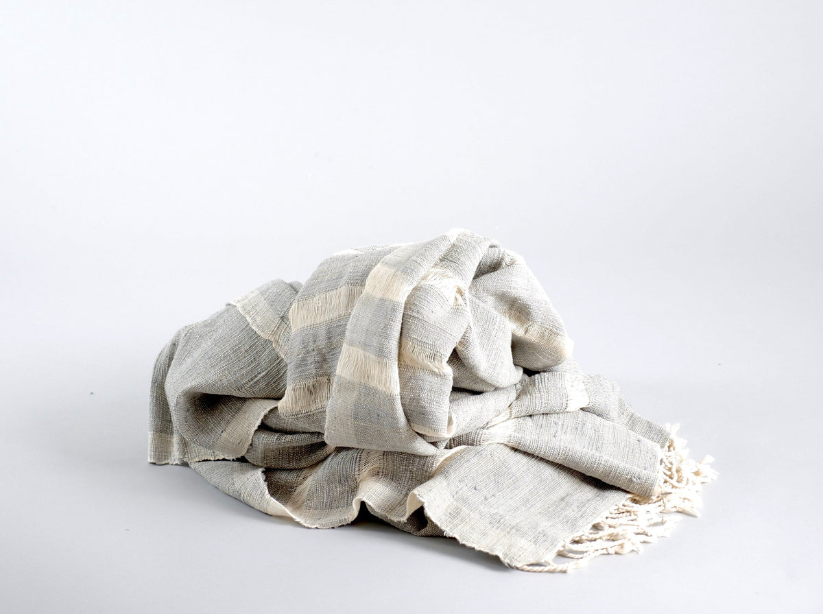 Throw in handspun recycled cotton. 