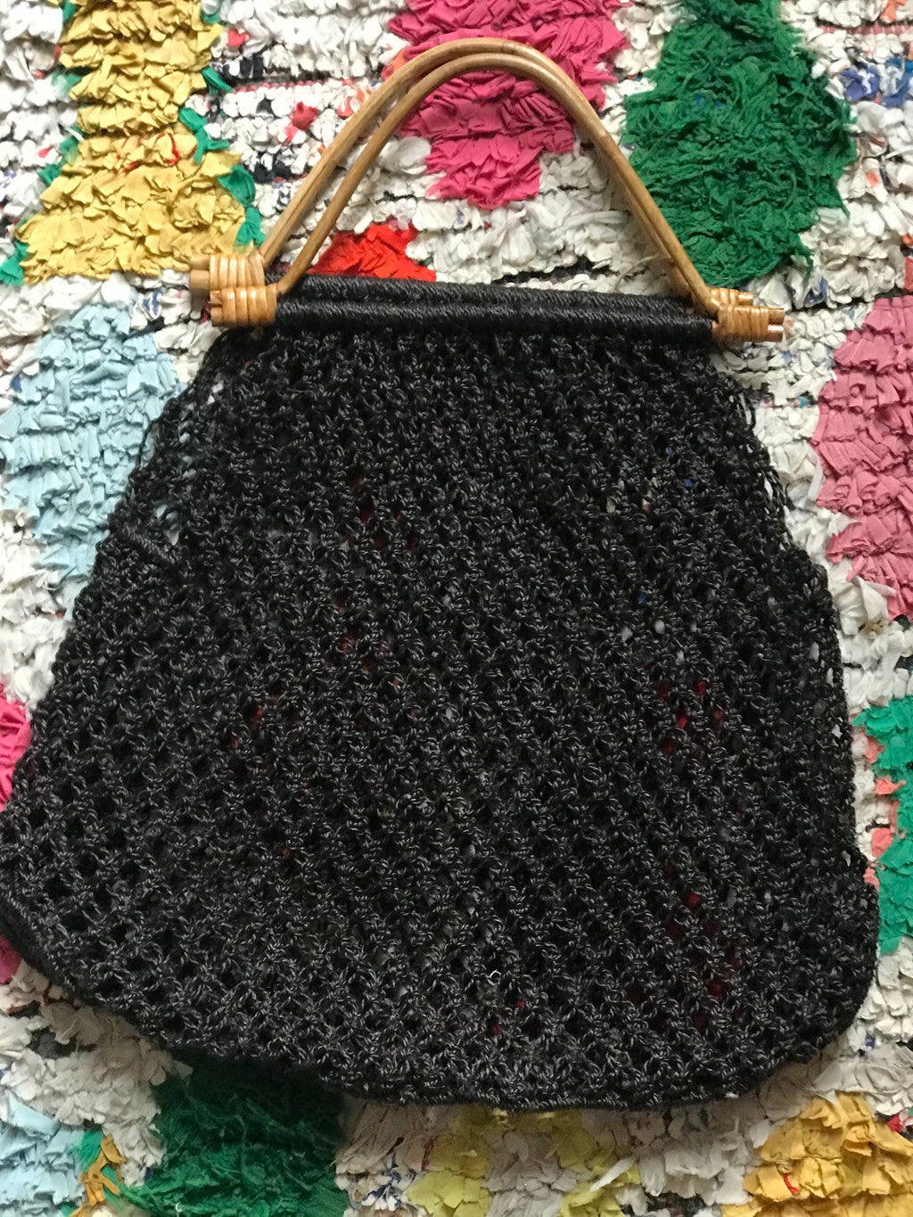 Maison Bengal Sac Jute Macramé Anse Cane