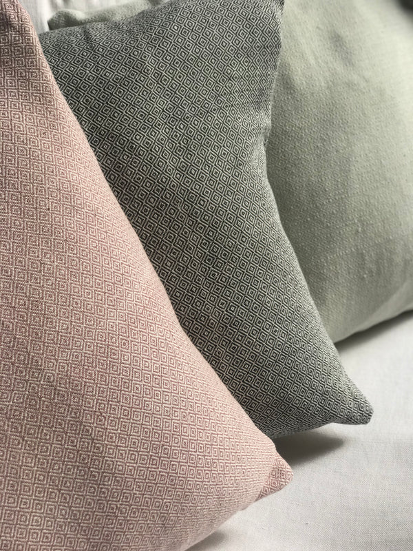 Hand woven cushion, made in Mexico, fair trade.