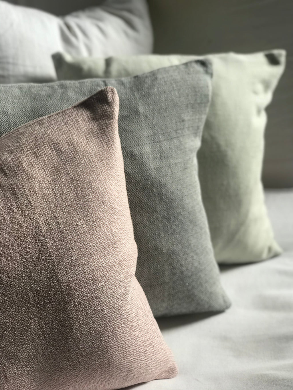Coussin mitla, coton tissé main au Mexique, 50x50cm