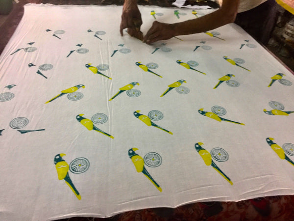 Femme Nomadic, Echarpe Dupatta, Coton et Soie