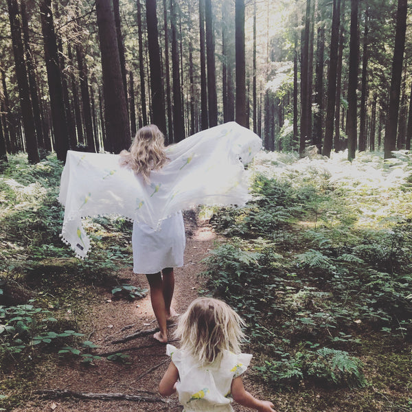 Femme Nomadic, Echarpe Dupatta, Coton et Soie