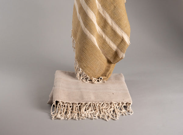 Throw in handspun recycled cotton. 