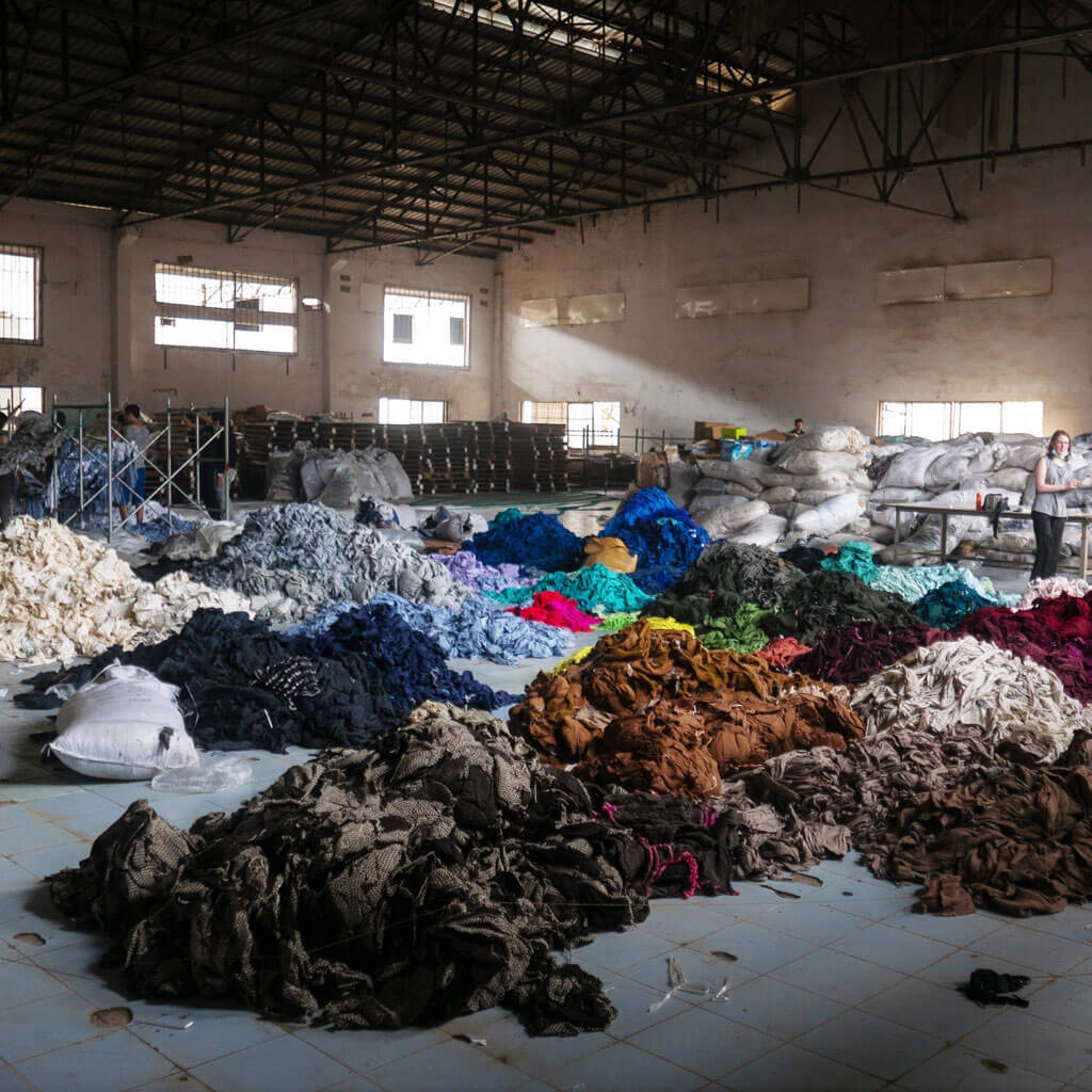 déchets de coton provenant de l'industrie de l'habillement